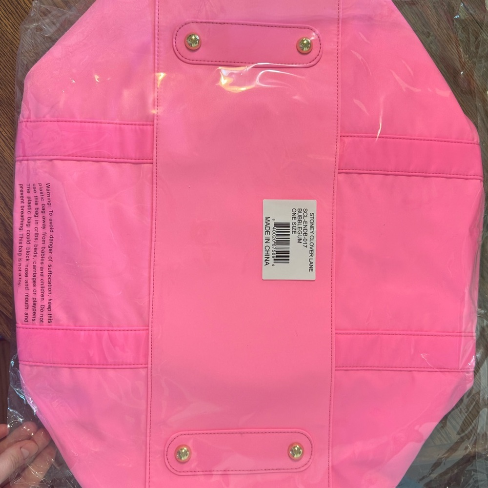 Stoney Clover Lane Pink Quilted Tote Bag